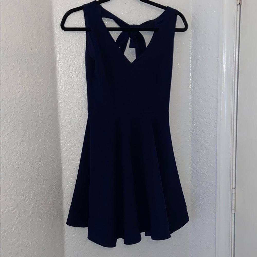 Navy cocktail dress